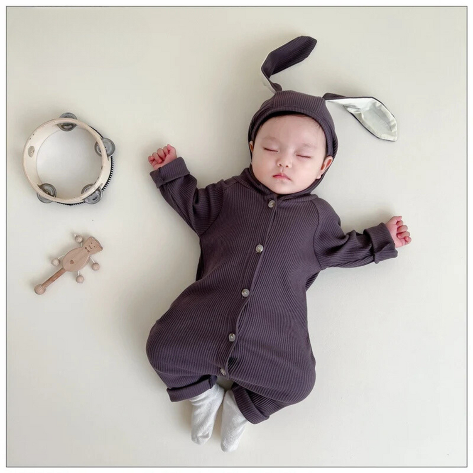 Mini Fashion™ - Sødt kanin-design - Baby Romper