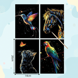 GlowArt – Glow-in-the-dark – Rubbelkarten-Set