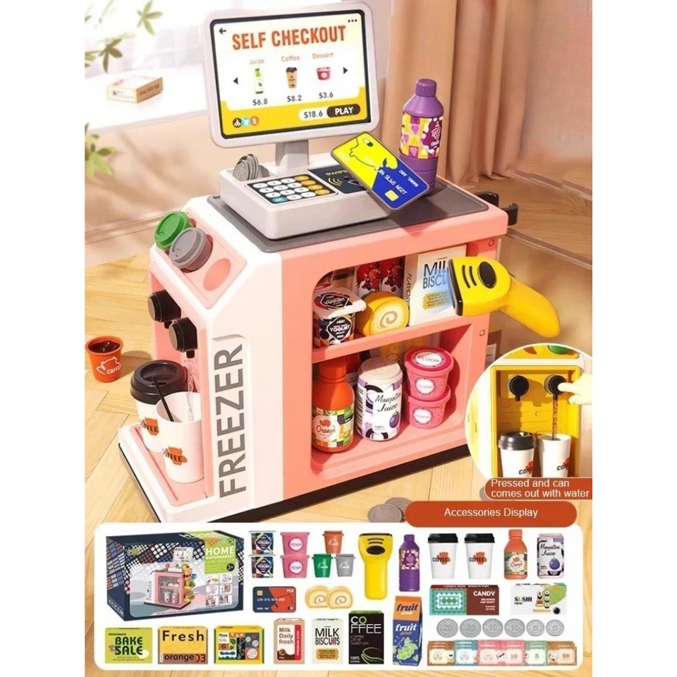 Supermarket Set™ - Einkaufsspaß für Zuhause - Spielzeugkasse