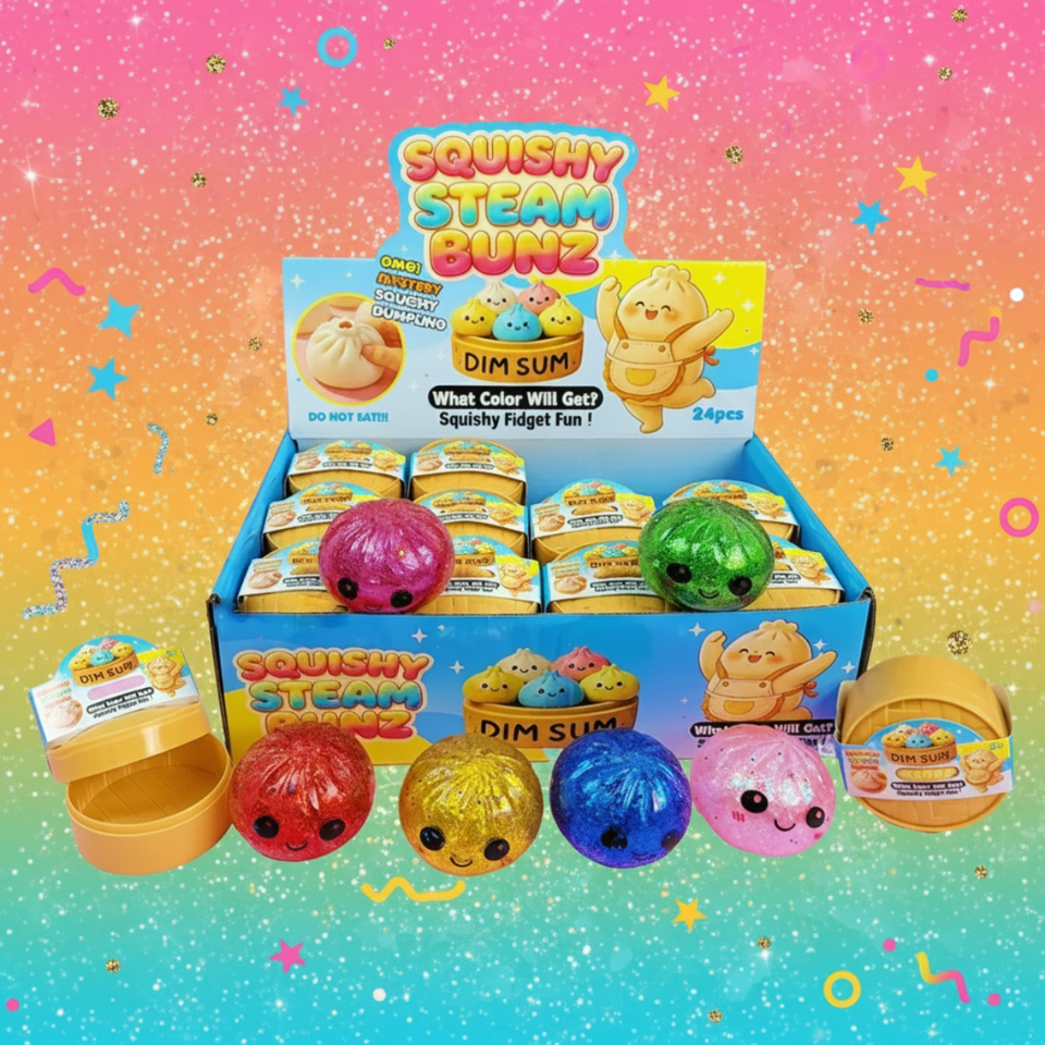 FunSquish –  Farbenfroh & Glitzer-Spaß – Glitzer-Squishy - Knödel