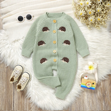 CozyHedge – Weich & warm – Gestrickter Baby-Strampler mit Igel-Motiv