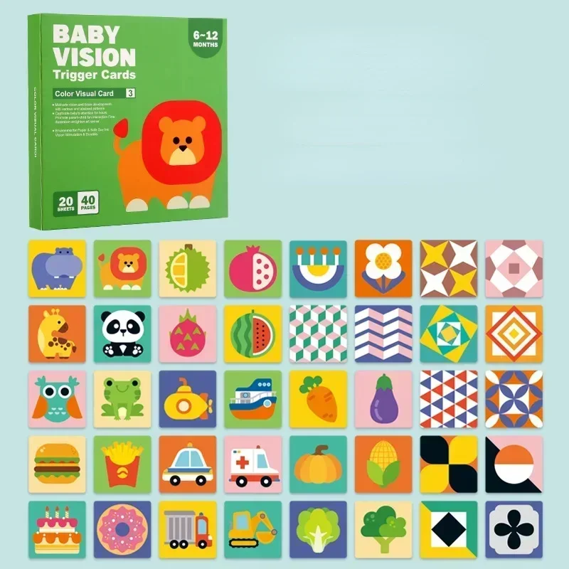 VisionBook – Lehrreich & informativ – Baby-Kognitionskartenbuch