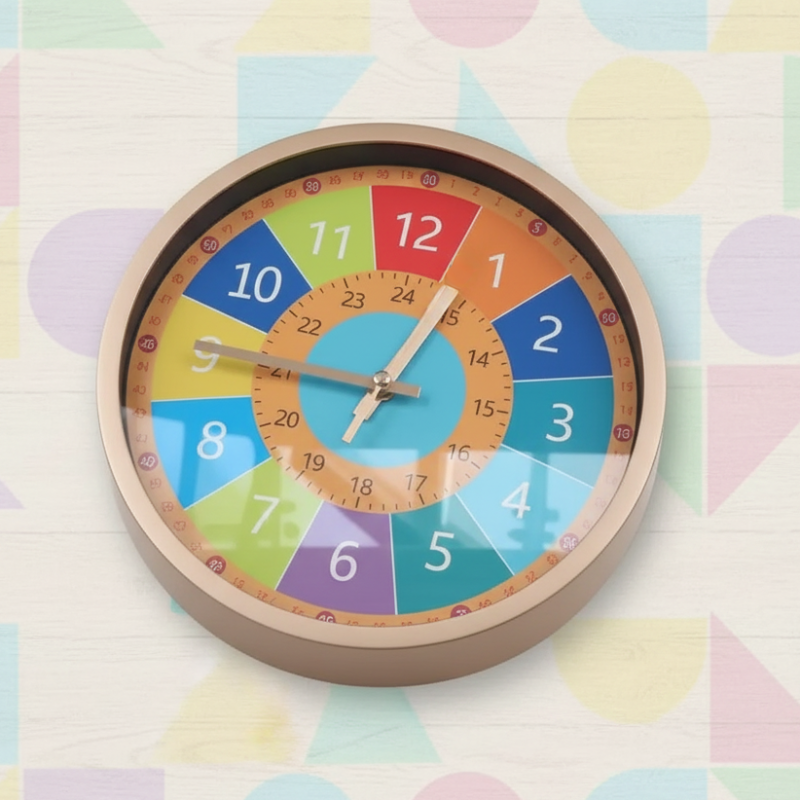 ChildrenTime – Unabhängig & leise - pädagogische Kinder-Wanduhr