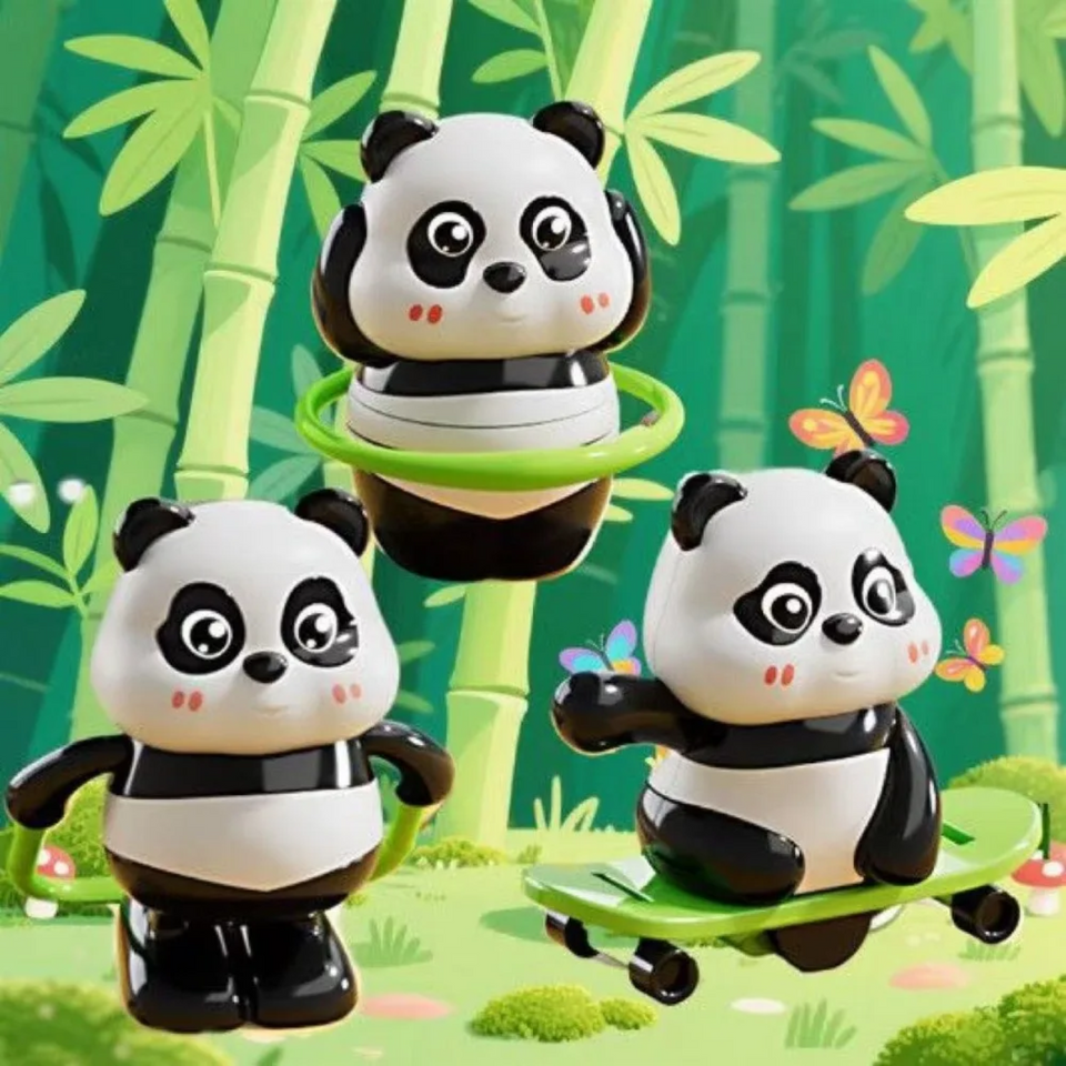 PandaPlay – Spaß  & Action – Aufziehbares Panda-Spielzeug