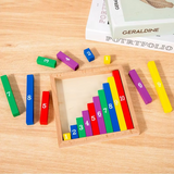 TinyMath – Lehrreich & pädagogisch – Rechenbrett aus Holz mit Zahlen