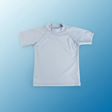 SunnyGuard – Sommerlich & schützend – Anti-UV-Schwimmshirt für Kinder mit kurzen Ärmeln