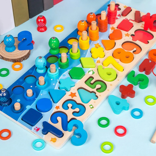 Woods™ | Entwicklung von Fähigkeiten - Montessori-Spielbrett aus Holz