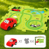 Car Track™ - Byg, leg og opdag - sæt med legetøjsbiler