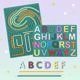 BrainyKids – Lern- und Sinnesförderung – Silikon-Aktivitätsbrett mit Buchstaben