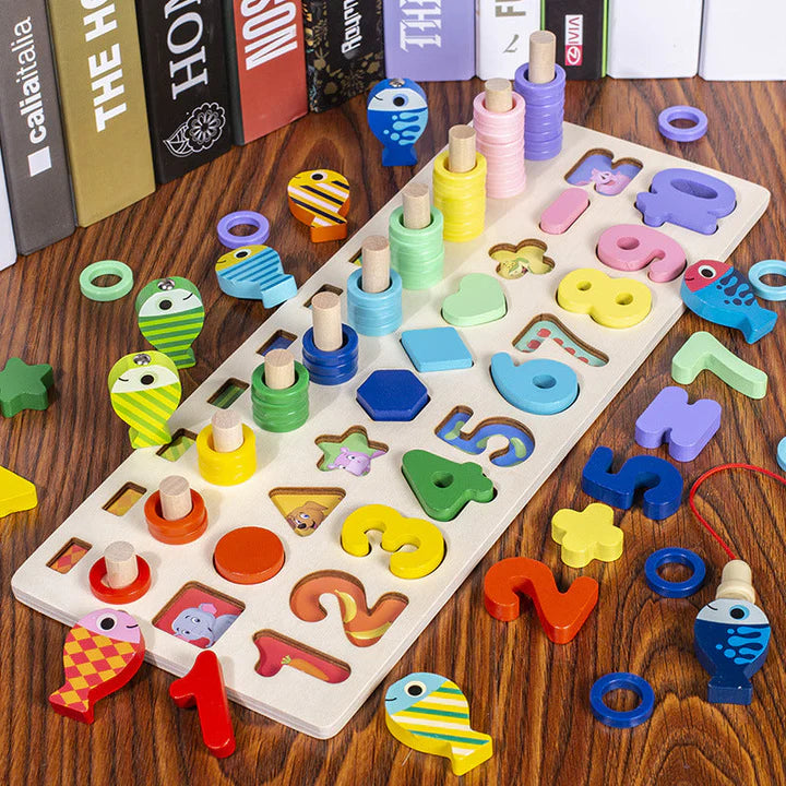 Woods™ | Entwicklung von Fähigkeiten - Montessori-Spielbrett aus Holz