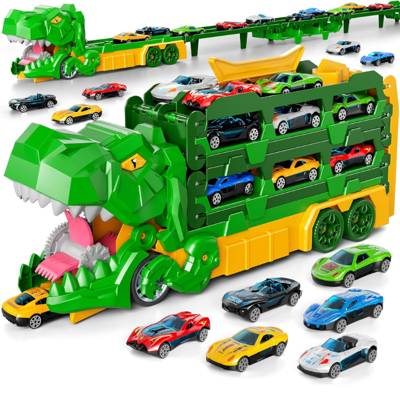 JurassicTruck™ – Cool & Lustig – Zusammenklappbarer Dino-Transportwagen