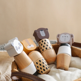 WoodyFriends – Motorik & Spaß – Stapelspielzeug aus Holz in Tierform