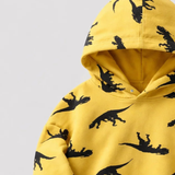DinoStyle – Warm & atmungsaktiv – Hoodie mit Triceratops-Print