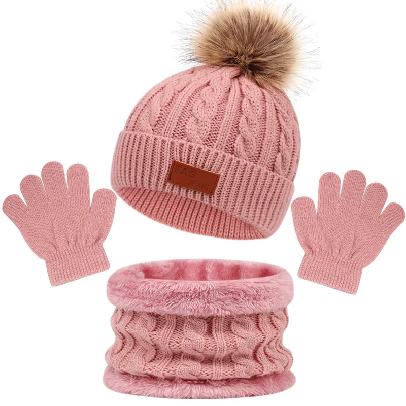 CozyPom – Warm & Weich - Winterset mit Mütze, Schal und Handschuhen
