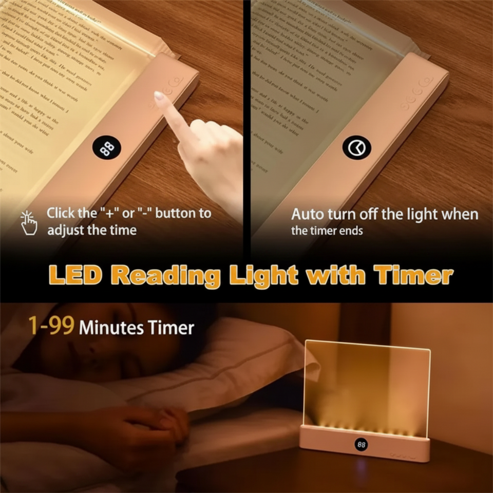LumiPanel – LED & gesunde Augen – Dimmbare USB-Leselampe