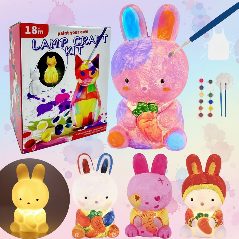 MiniCrafters – Kreativität & Lernen – DIY-Lampe „Tiere“-Malset
