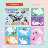 3D Sticker Puzzle – Kreativ & lehrreich – Geometrisches 3D-Puzzle