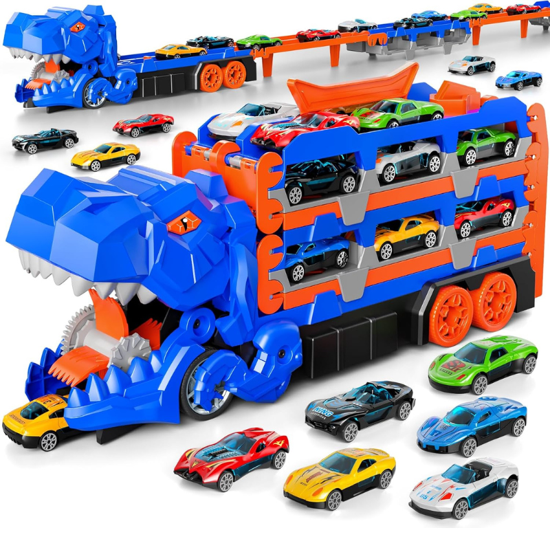 JurassicTruck™ – Cool & Lustig – Zusammenklappbarer Dino-Transportwagen