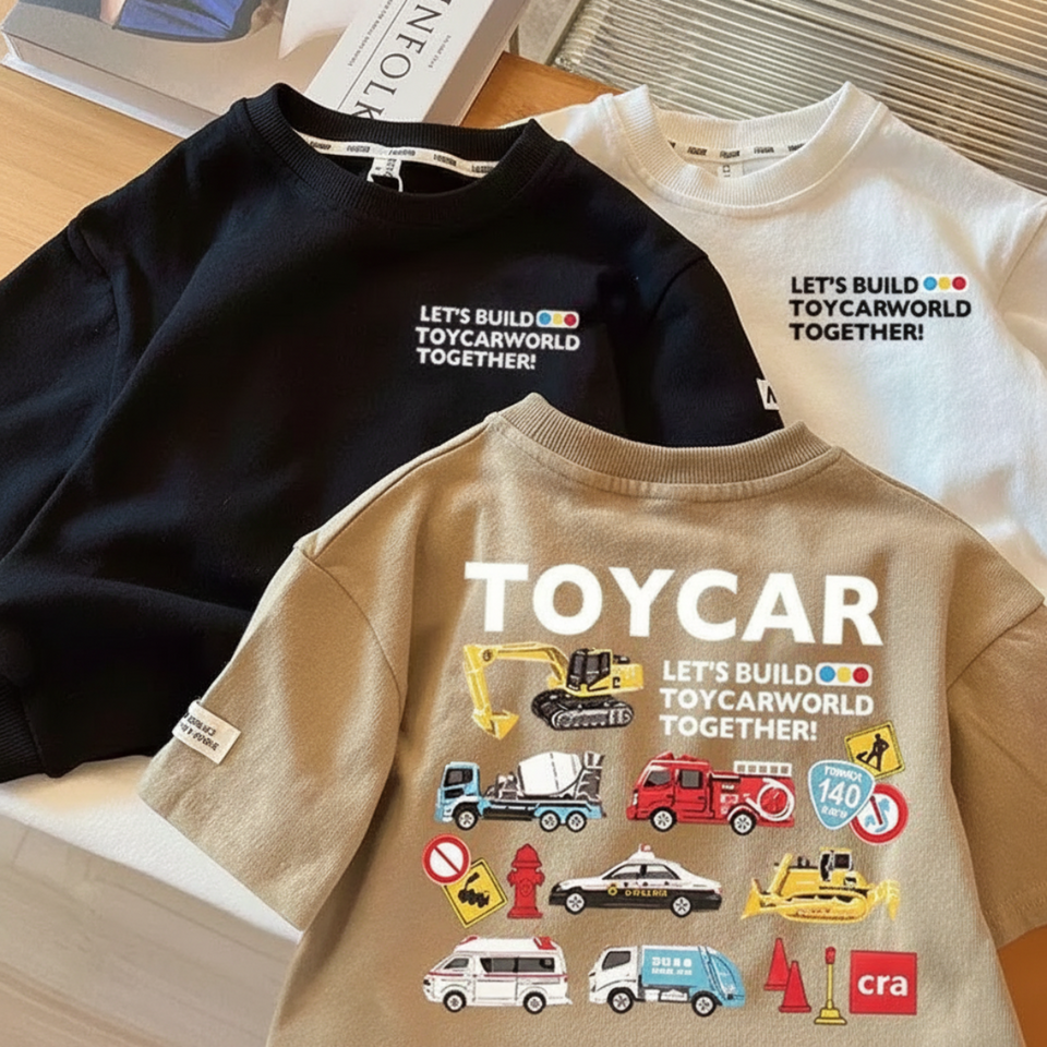 PlayCars – Alltagskleidung & Weiche Kleidung – Kinderkleidung mit Auto-Motiv