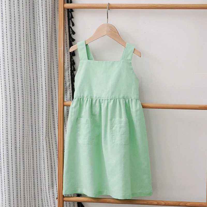 BloomGrace – Niedlich & bequem – Kinderkleid mit Schleife und verstellbaren Trägern