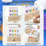 BrainyKids – Logisch & Unterhaltsam – Pädagogisches Kartenspiel aus Holz