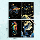 GlowArt – Glow-in-the-dark – Rubbelkarten-Set