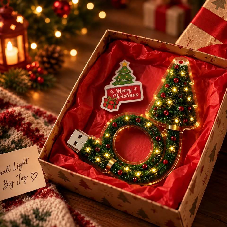 HolidayBeam – Festlich & stimmungsvoll – USB-Weihnachtsprojektor mit Lichtmustern