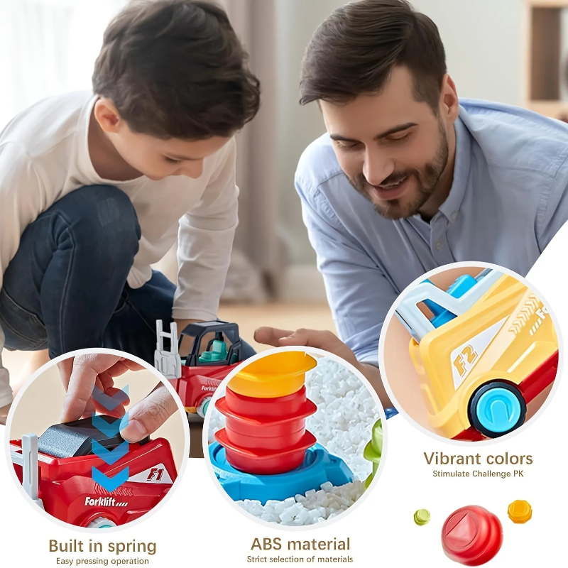 LittleBuilders – Interaktiv & sicher – Gabelstapler-Spielset