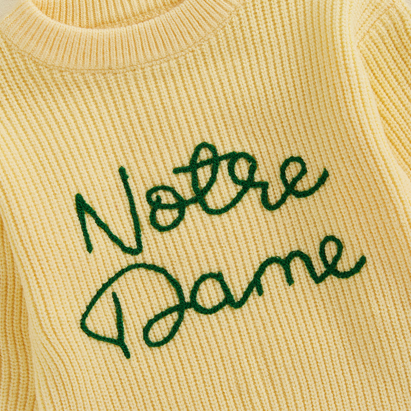 WarmWeave – Bequem & Verspielt – Pullover „Notre Dame“