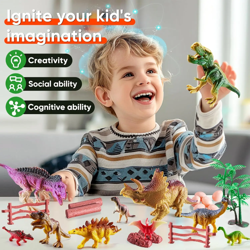 DinoWorld – Kreativ & Realistisch – Dino-Kopf-Spielset