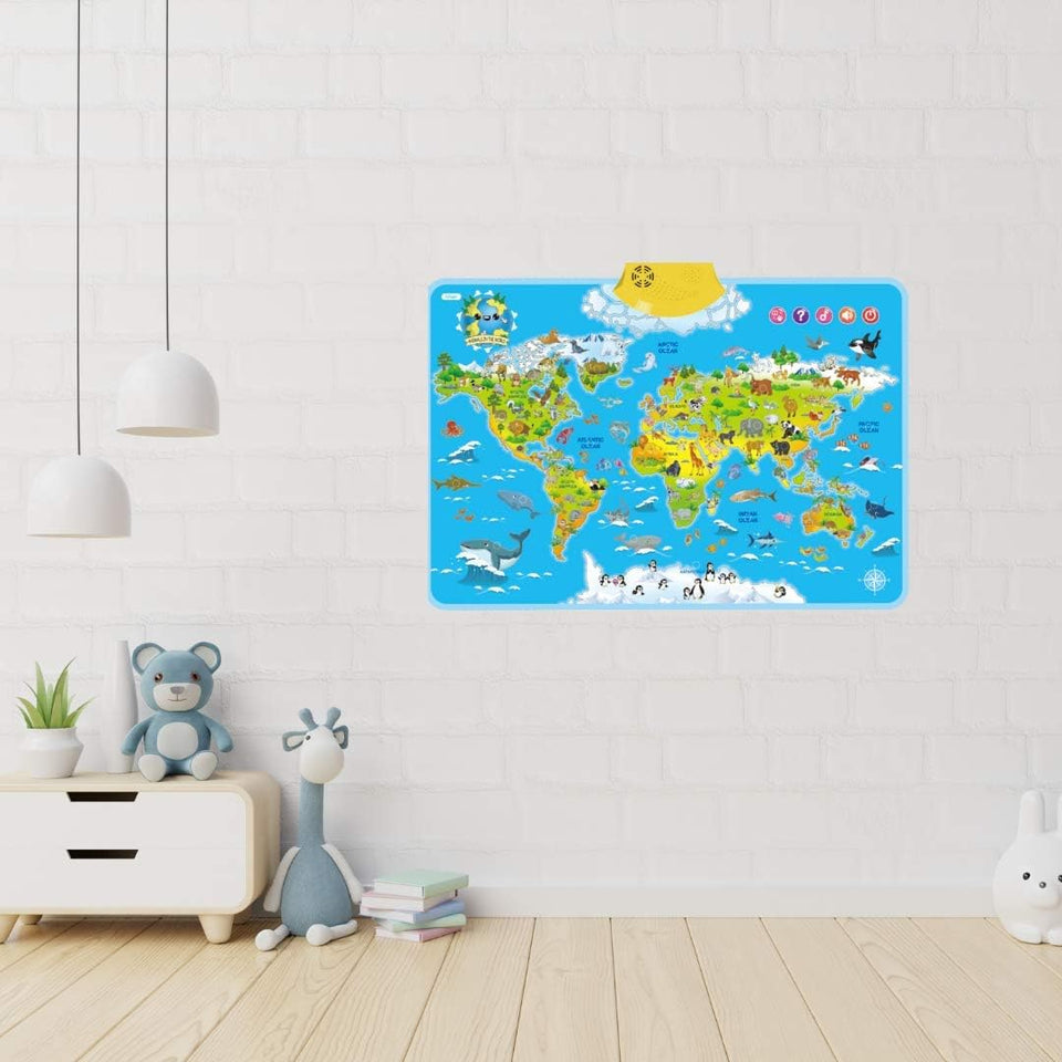 LittleExplorers – Lernen & Spielen – Weltkarte der Tiere