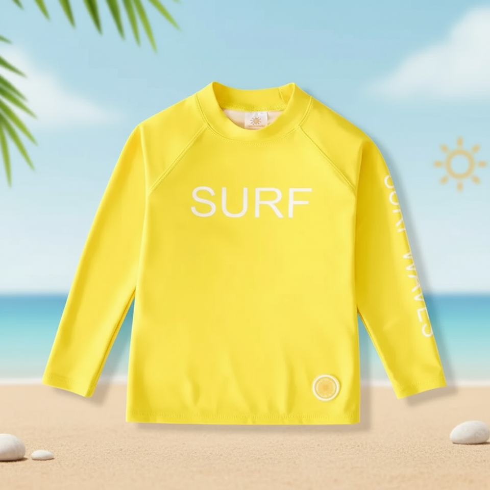 SunShield – Schützend & Flexibel – Langärmliges Surfshirt für Kinder mit UPF 50+