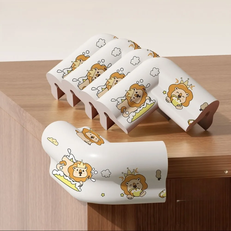 Desk Edge Guard Set – Sikker & blød – Hjørnebeskyttere (sæt med 5)