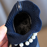 PearlCharm – Elegant & niedlich – Kinder-Stiefeletten mit Perlenverzierung