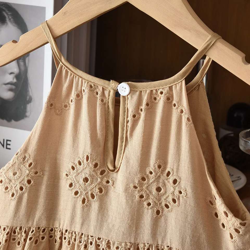 BohoBelle – Elegant & bequem – Kleid mit Stickereien