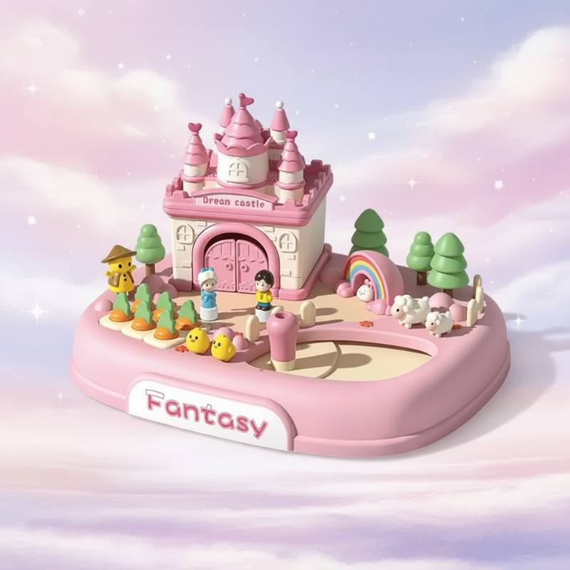 Magnetic Princess Castle – Kreativ & Magisch – Magnetisches Puppenhaus-Spielset