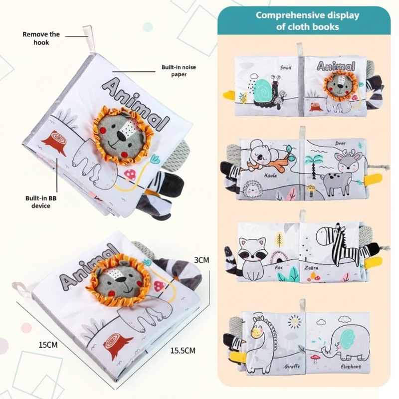 SoftTails – Farbenfroh & sensorisch – Baby-Wackelbuch