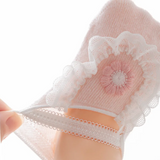 SweetFeet – Weich & niedlich – Babysocken mit Blumen und Spitze