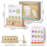 BrainyKids – Logisch & Unterhaltsam – Pädagogisches Kartenspiel aus Holz