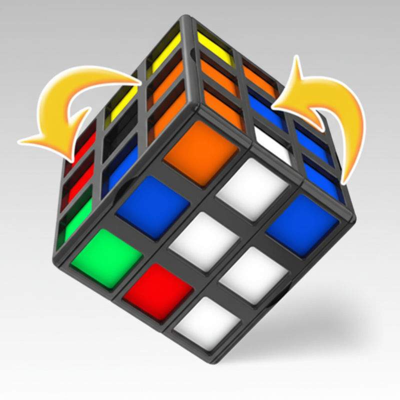 Magic Cube 3x3 – Lehrreich & herausfordernd – Puzzle-Würfel