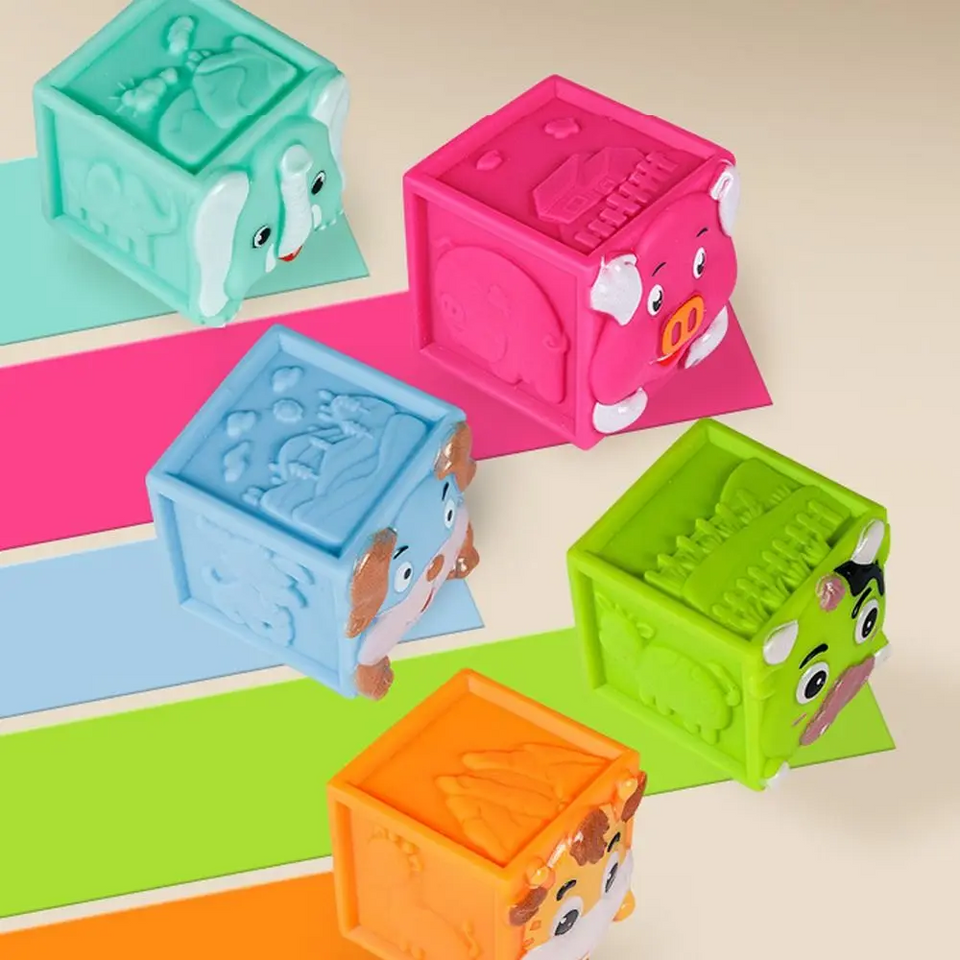 SoftStack – Spielerisch & lehrreich – Weiche Tier-Stapelklötze