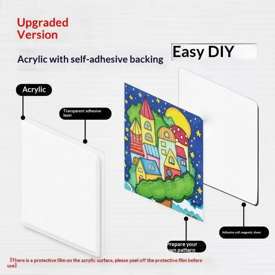 FridgeArt – Kreativ & persönlich – DIY-Acryl-Magnet-Set für den Kühlschrank