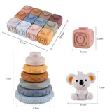 Koala Cubes™ - Tandvenligt tårn - Bidelegetøj