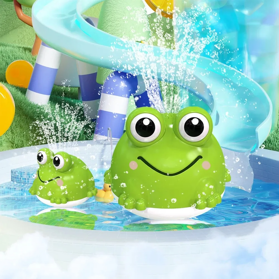 FrogSplash – Fröhlich & interaktiv – Automatischer Springbrunnen für die Badewanne