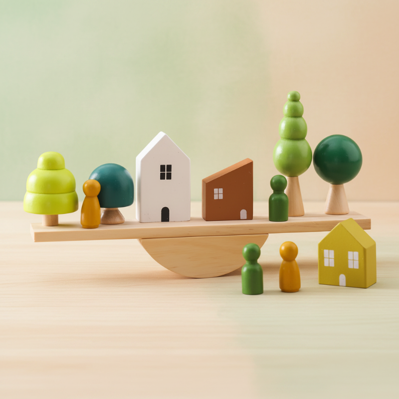Wooden Forest Blocks – Kreativität & Entwicklung – Stapelspielzeug aus Holz