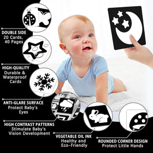 VisionBook – Lehrreich & informativ – Baby-Kognitionskartenbuch