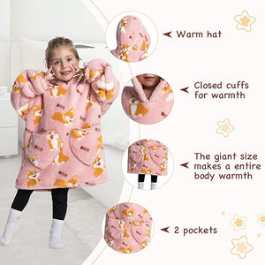 HappySnug – Süß und bequem – Kinderdecke mit Kapuze