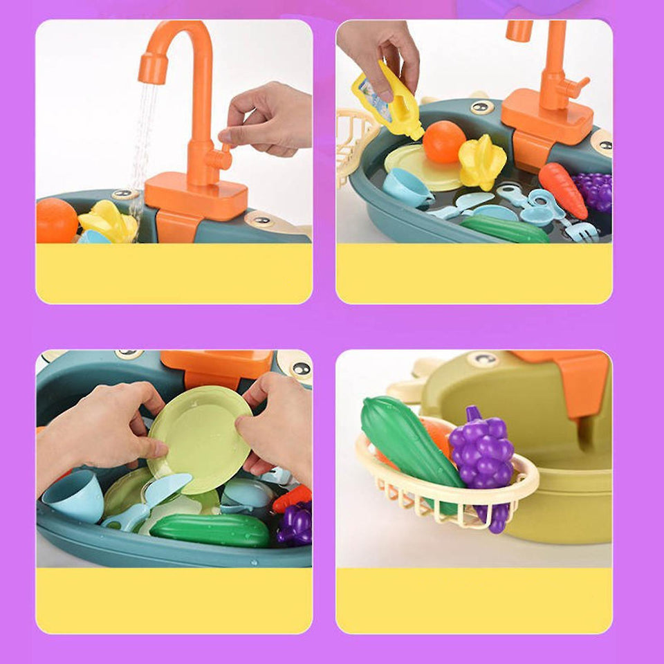 Dish Sink Set™ - Waschen, spülen, spielen! - Spülbecken für Kinder