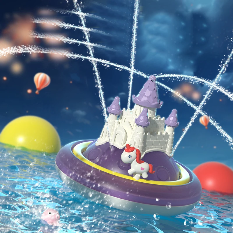 SpalshCastle – Magisch & interaktiv – Spielset „Schwimmendes Einhorn-Schloss“