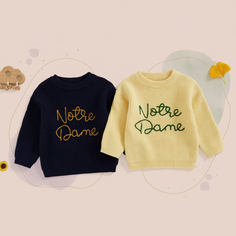 WarmWeave – Bequem & Verspielt – Pullover „Notre Dame“